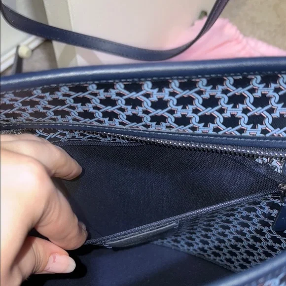 Kate Spade Blue Link Patterned Tote Bag and Wallet Set - Picture 6 of 9